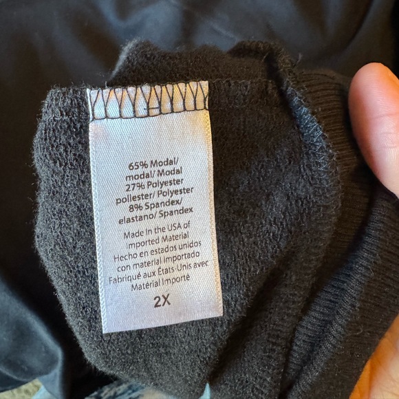 Beyond Yoga Saturday Oversized Pullover Black 2X NWT - Picture 8 of 8